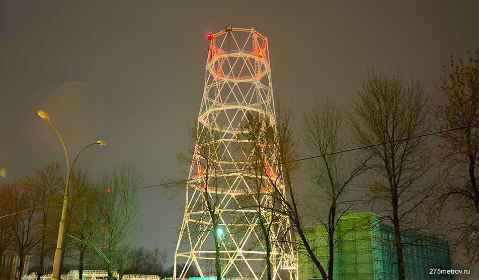 Construction of the television tower in Perm (Russia)